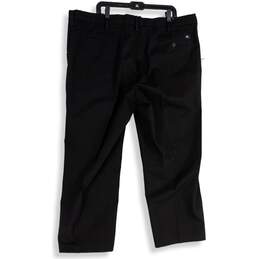 Dockers Mens Black Flat Front Slash Pocket Straight Leg Dress Pants Size 44 alternative image