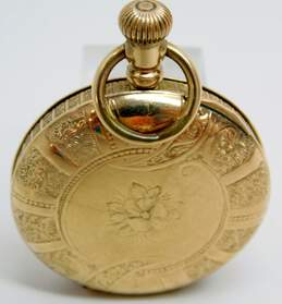 Ladies Antique Elgin Gold Filled 7 Jewels Carved Hunting Case Pocket Watch 38.5g alternative image