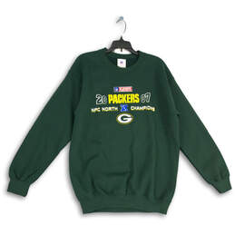 Mens NFL Green Bay Packers Crew Neck Pullover Football Sweatshirt Size M