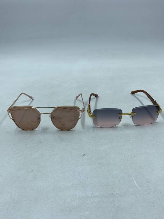 Unbranded Lot of 2 Multicolor Sunglasses Women's- Size One Size image number 2