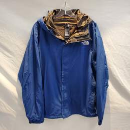 The North Face Hyvent Navy Hooded Zip Up Jacket Men's Size L