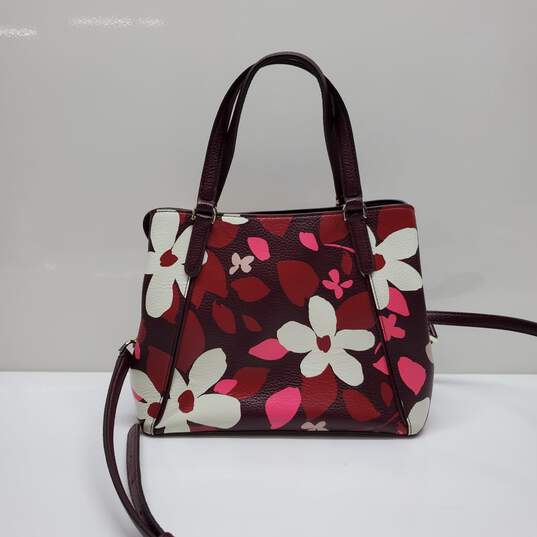 Kate Spade Multicolor Floral Patterned Leather Hand Held Crossbody Bag image number 3