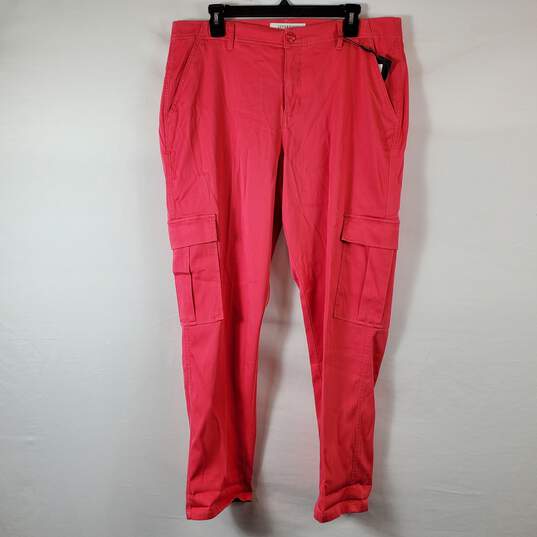 Liverpool Women Red Cargo Pants Sz 14/32 NWT image number 1