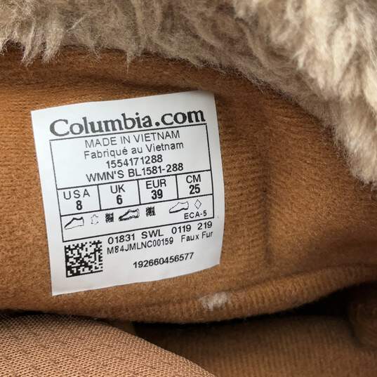 Womens Ice Maiden II BL1581-288 Brown Fur Trim Lace Up Snow Boots Size 8 image number 5
