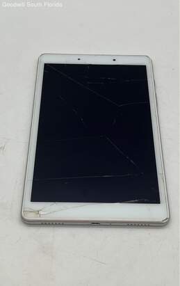 Not Tested Locked For Components Samsung Silver Tablet Without Power Adapter