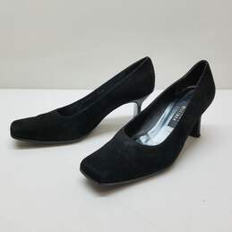 Stuart Weitzman Women's Black Suede Heels Size 8.5 alternative image