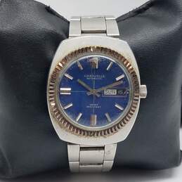 Caravelle 35mm WR Anti-Magnetic Shock Resist Blue Dial Automatic Date Watch 93g