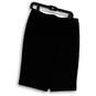 Womens Black Flat Front Back Zip Short Straight And Pencil Skirt Size 6 image number 2