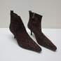 Donald Pliner Animal Print Leather Upper Boots Women Sz 9.5 image number 1