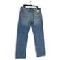 NWT Ariat Mens Blue Denim Pockets Traditional Relaxed Bootcut Jeans Size 38/34 image number 2