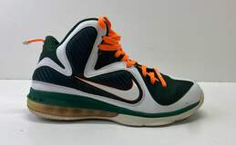 Nike LeBron 9 Miami Hurricanes Multicolor Athletic Shoes Men's Size 9