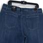 NWT Simply Vera Vera Wang Womens Blue Slim Stretch Cropped Wide-Leg Jeans Sz 16 image number 4