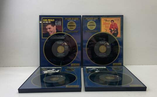 Framed 7" Records - Elvis Presley RIAA Certified Platinum Record Collectible image number 2