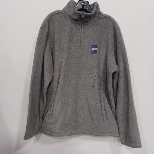 Men’s Croft & Barrow ¼ Zip Fleece Pullover Sweater Sz L image number 1