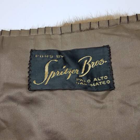 Vintage Spitzer Bros Mink Fur Shawl for Repair image number 7