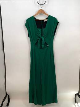 Sandro Women's Green Sleeveless Jumpsuit Size 40