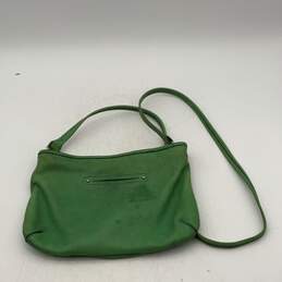 B. Makowsky Womens Green Leather Inner Zip Pocket Crossbody Bag Purse alternative image