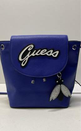 Guess Varsity Pop Pin Up Backpack Purple