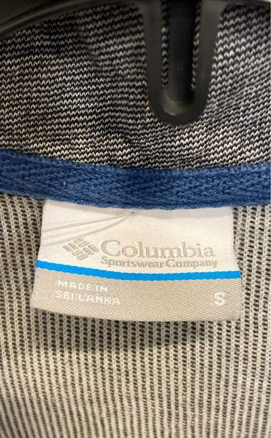 Columbia Sportswear Mens Gray Heather 1/4 Zip Henley Sweatshirt Size Small image number 4