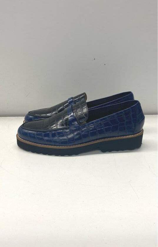 Girotti Milano Blue Slip-On Dress Shoe Men 8 image number 3