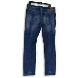 Solly Jeans Co. Womens Blue Denim Medium Wash Straight Leg Jeans Size 36 alternative image