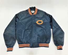 VTG 1980s Chalk Line Chicago Bears Satin Snap Button Jacket Men's Size L