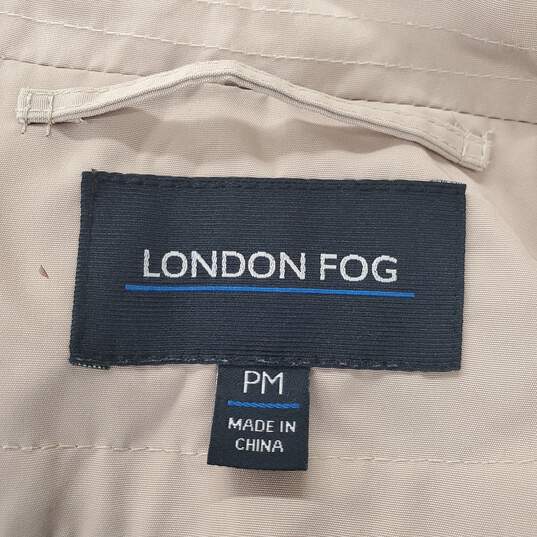 London Fog Women's Khaki Double Breasted Trench Coat Size Medium Petite image number 3