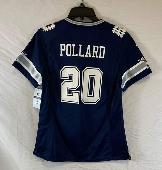 Nike NFL Dallas Cowboys Tony Pollard #20 Blue Football Jersey - Size M image number 2