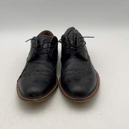 Aston Grey Mens Abbey 500402 Black Lace Up Almond Toe Derby Dress Shoes Size 13 alternative image
