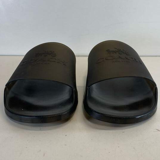 COACH Clear Rubber Jelly Slide Sandals Men's Size 11 M image number 3