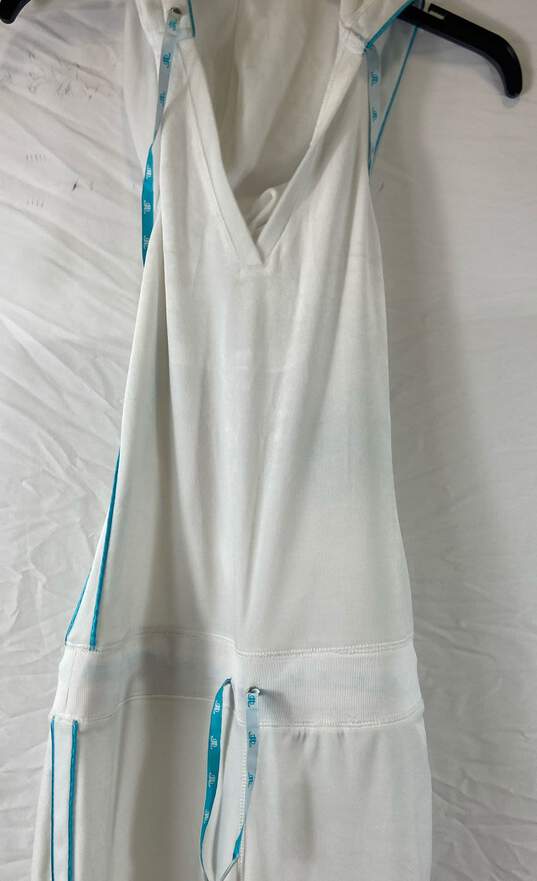 NWT JLO By Jennifer Lopez Womens White Hooded Athletic One-Piece Bodysuit Size M image number 4