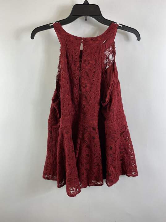 Torrid Women Burgundy Lace Dress 2X NWT image number 2