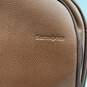 Samsonite Womens Backpack Bookbag Adjustable Strap Zipper Brown Leather image number 6