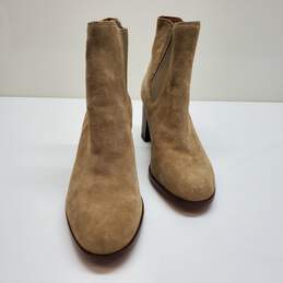 Madewell Women's Suede Chelsea Boots With 3" Heel Size 8