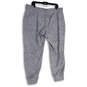 Womens Gray Stretch Slash Pockets Elastic Waist Jogger Pants Size 18 image number 4