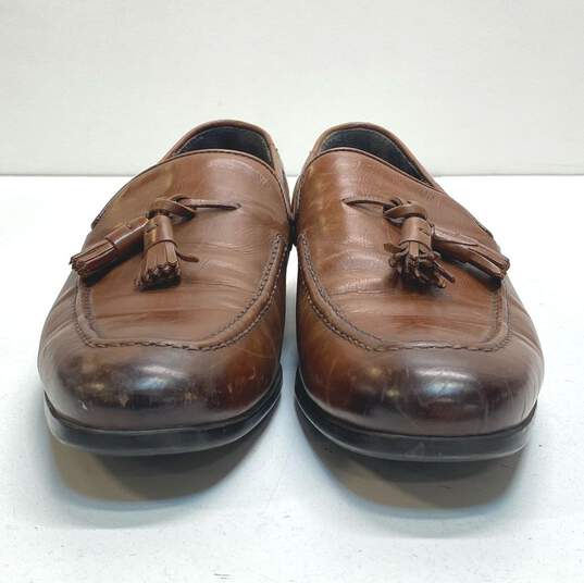 To Boot New York Brown Leather Tassel Loafers Shoes Men's Size 8 M image number 3