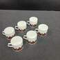Lot of Six Mikasa Rainflower Coffee Cups image number 1