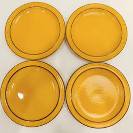 Vintage Danish Gold Flammfest by Thomas Germany 7.5 Inch Plates Lot of 4