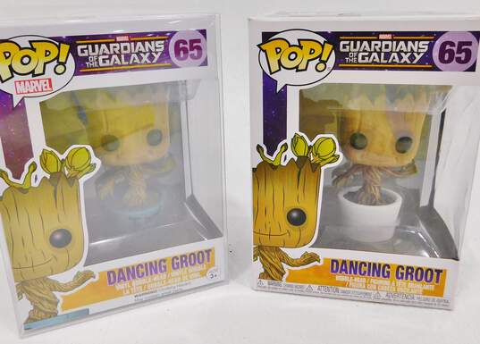 2 Funko Pop! Marvel Guardians of Galaxy DANCING GROOT 65 image number 2