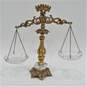 Vintage Loevsky & Loevsky L&L Brass & Crystal Scales Of Justice image number 1
