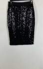 NWT Rampage Womens Black Polyester Sequin Pencil Skirt Size X Small image number 2
