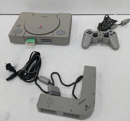 Vintage PlayStation Console Controller & Multitap Adapter