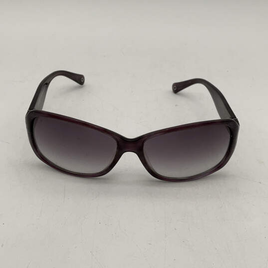 Womens Taryn S801 Plum Horn Full-Rim Frame Casual Wrap Sunglasses image number 4