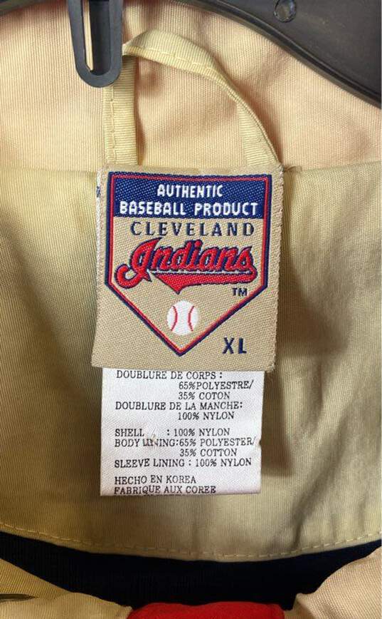 Cleveland Indians Mens Blue Cleveland Guardians MLB Windbreaker Jacket Size XL image number 3