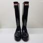 Hunter Women's Tall Black Glossy Rainboots Size 8 image number 2