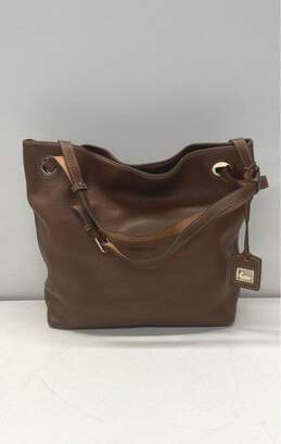 Dooney & Bourke Brown Leather Hobo Shoulder Tote Bag alternative image