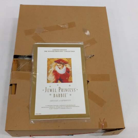Mattel Limited Edition Winter Princess Collection Jewel Princess Barbie Doll IOB image number 5