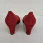Marc Fisher Calea Red Suede Wedges Size 7M image number 3