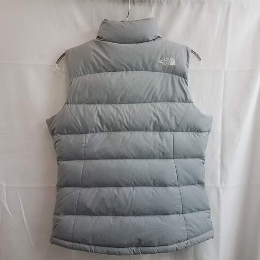 The North Face 700 Goose Down Puffer Vest Size S Grey image number 2