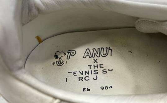 Marc Jacobs X Peanuts The Tennis Shoe Leather Sneaker White 8.5 image number 7